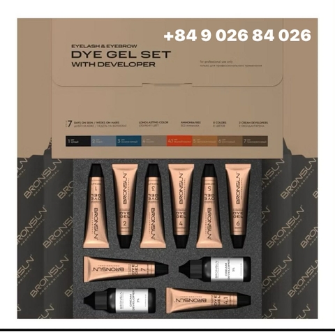 Set 8 màu nhuộm Bronsun mẫu mới nhập từ Châu Âu