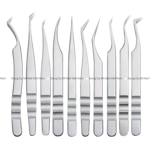 Nhíp nối mi Manhua Douyin chuẩn, phù hợp kỹ thuật Classic, Volume, Nhíp nối mi chuyên nghiệp bằng thép không gỉ, đầu cong chuẩn xác, gắp fan dễ – tách mi chuẩn,