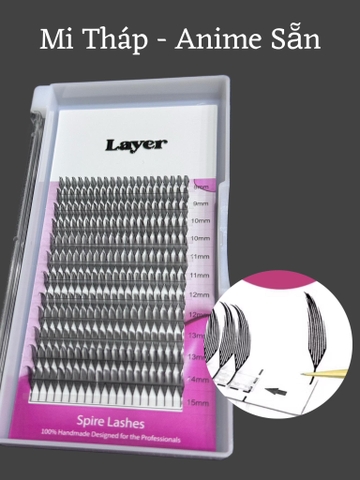 Anime fan sẵn - Mi Tháp 0.7 C D Mix 8-15mm, Comic Lashes