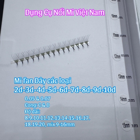 Fan sẵn dây 2d 3d 4d , lông mi fan sẵn nhiều sợi, volume, mega volume siêu đều, siêu nhẹ | Fan sẵn tiết kiệm thời gian - dụng cụ nối mi