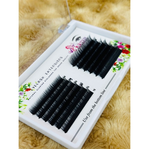 Mi Khay lông thỏ, mi tàng hình, siêu mềm tự nhiên I J C Cc D MIX (8-13)mm