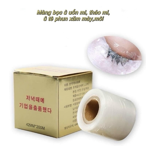 Màng bọc ủ uốn mi, sáp tháo mi, ủ tê phun xăm chân mày,môi