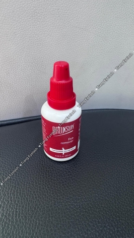 Bronsun Dye Remover – dung dịch xóa bớt màu nhuộm trên da trong quá trình nhuộm chân mày hoặc lông mi