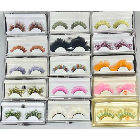 Lông Mi hoá trang, makeup, fantasy, lông vũ cho Tiệc Nô-en, Chrismas, Halloween, Party