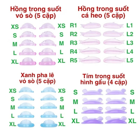 TỔNG HỢP Trục Uốn lông mi, dưỡng mi, nhíp, tăm bông, dụng cụ uốn mi Lash Lift