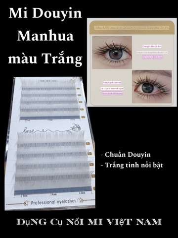 Màu Trắng Lông Mi Camellia Douyin Trung Hoa, mi Manhua, Balayage,Mi Trung Hoa Bạch Tuyết (màu trắng)
