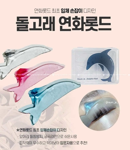 Trục cá heo, nâng mi siêu mềm, dính hình cá heo Dolphin Lash Lift Pads