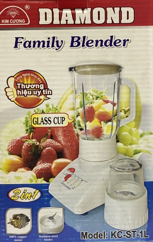 Máy xay sinh tố Kim Cương (thuỷ tinh) Kcst1l