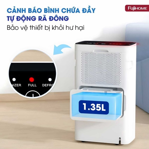 Máy hút ẩm dân dụng Fujihome DH10LITE