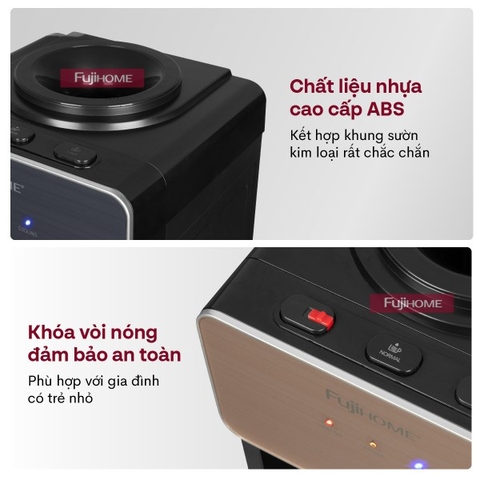 Cây nước nóng lạnh Fujihome WD675C-B (Đen)