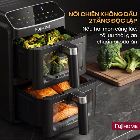 Nồi chiên không dầu Fujihome A10DG-DUAL