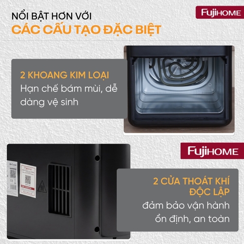 Nồi chiên không dầu Fujihome A10DG-DUAL