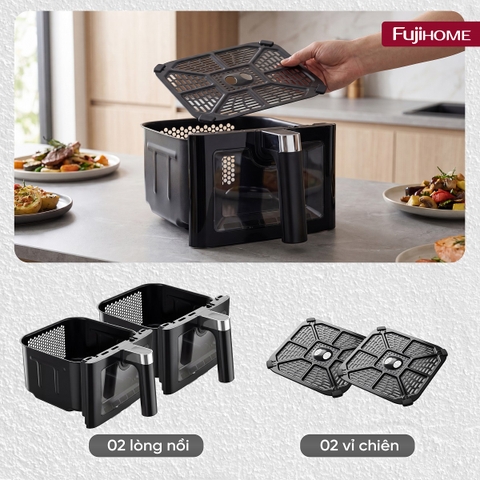 Nồi chiên không dầu Fujihome A10DG-DUAL