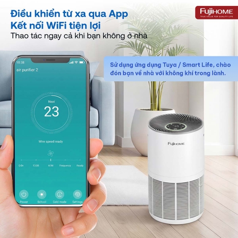 Máy lọc không khí Fujihome AP5GRAND kết nối Wifi thông minh