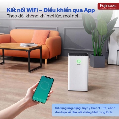 Máy lọc không khí Fujihome AP5PRO kết nối Wifi thông minh