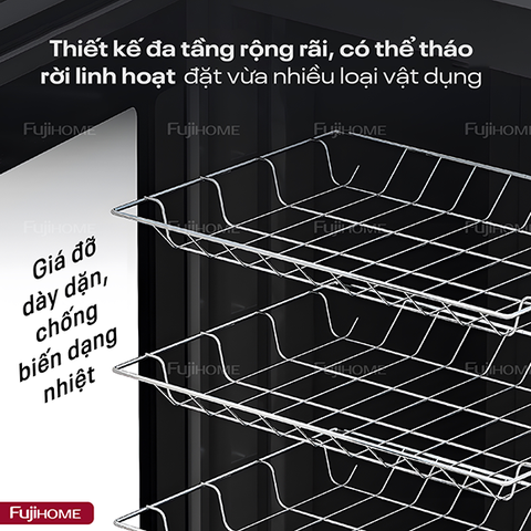 Tủ sấy chén bát tiệt trùng dung tích lớn Fujihome DD220