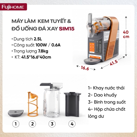 Máy làm đồ uống đá xay Fujihome SIM15