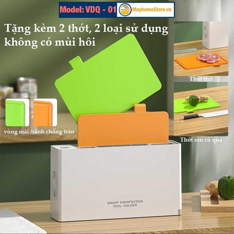 Máy Sấy Tiệt Trùng Dao Thớt Đũa [Kèm 2 Thớt] Khử Khuẩn Với 5 Đèn TIA UV SANSUI An Toàn, Đẹp Tiện Lợi Cho Bếp Gia Đình