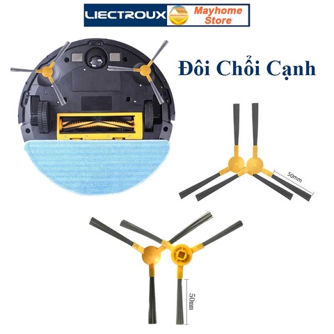 Phụ kiện robot hút bụi Liectroux C30B, Chổi lăn, chổi cạnh, lọc bụi, khăn lau Liectroux C30B