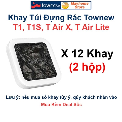 Thùng Rác Tự Động Thông Minh Xiaomi Townew T Air X 13.5L Phiên Bản Giới Hạn Đặc Biệt Màu Cam & Màu Xanh
