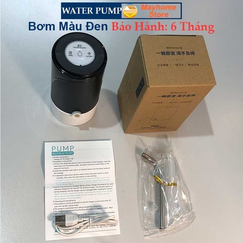 Máy Bơm Rót Nước Uống Đóng Chai Thông Minh Có Cổng Sạc USB Tiện Dụng, Chất Liệu Ống inox 304, Silicon An Toàn Sức Khỏe