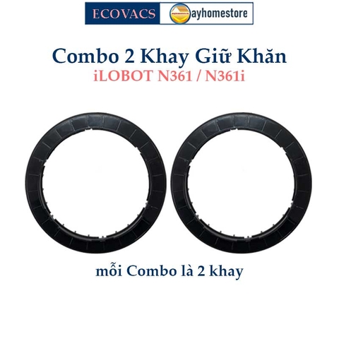 Phụ Kiện Khay & Khăn Lau Cho Robot Lau Kính iLOBOT HCR 02, HCR 11, HCR10, HCR12