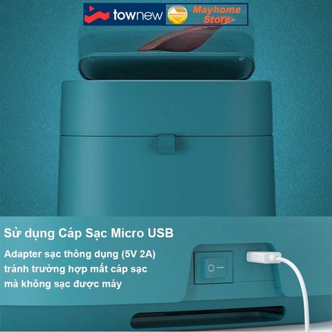Thùng Rác Tự Động Thông Minh Xiaomi Townew T Air X 13.5L Phiên Bản Giới Hạn Đặc Biệt Màu Cam & Màu Xanh