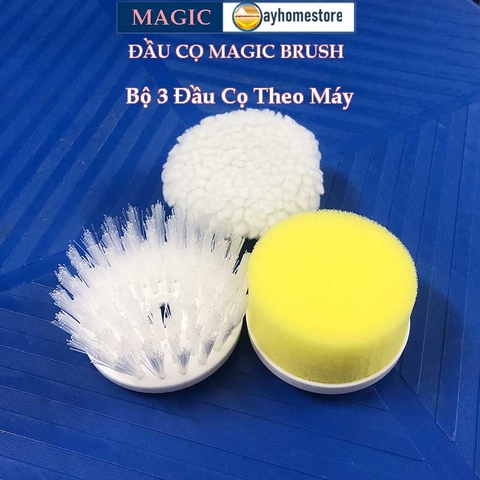Máy Cọ Rửa Cầm Tay Đa Năng Magic Brush Pin Sạc 1500 mAh, Bàn Chải Vệ Sinh Nhà Bếp Không Dây Chống Nước Tiêu Chuẩn IPX6