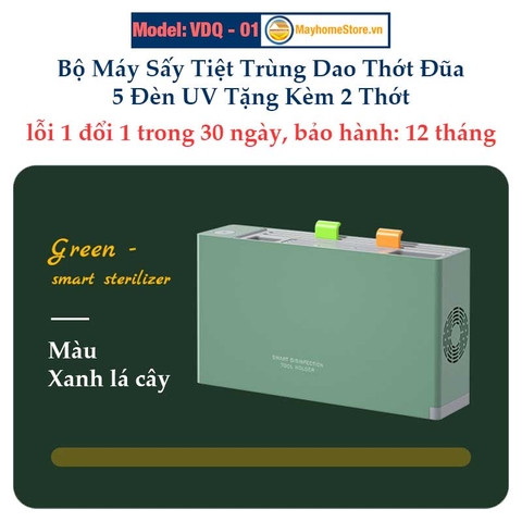 Máy Sấy Tiệt Trùng Dao Thớt Đũa [Kèm 2 Thớt] Khử Khuẩn Với 5 Đèn TIA UV SANSUI An Toàn, Đẹp Tiện Lợi Cho Bếp Gia Đình
