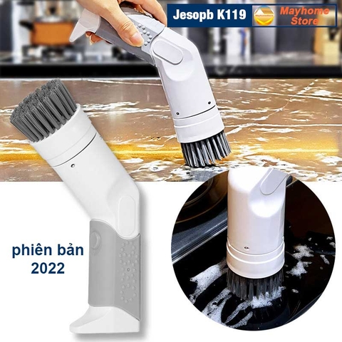 Máy Cọ Rửa Điện Đa Năng Jesopb K119 Sạc USB Pin 2000 mAh, Chống Nước Toàn Thân IPX7, Tương Thích Với Nhiều Đầu Cọ Jesopb