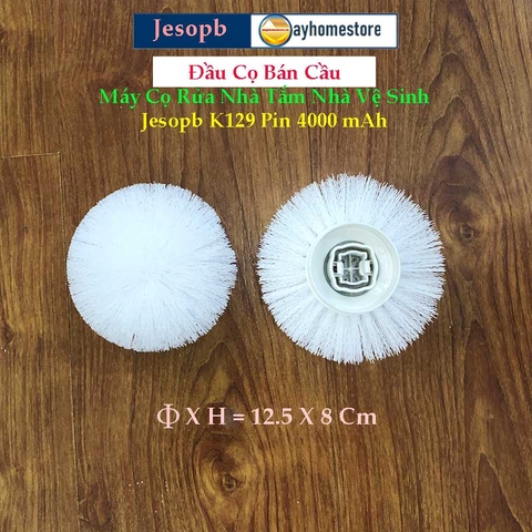 Bộ 18 Đầu Cọ (bán rời) Lắp Cho Máy cọ chổi cọ điện máy chà bàn chải vệ sinh nhà tắm không dây Jesopb K129 Pin 4000mAh