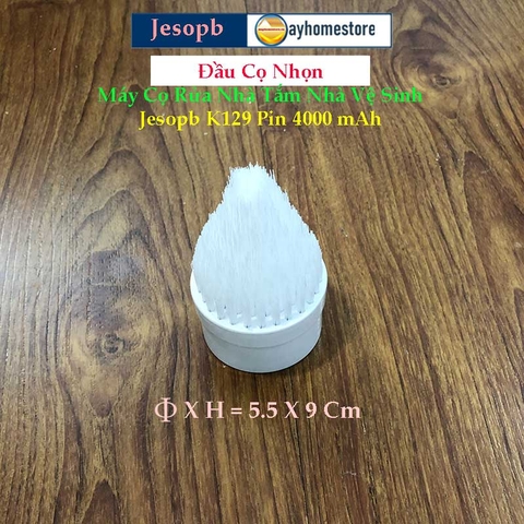 Bộ 18 Đầu Cọ (bán rời) Lắp Cho Máy cọ chổi cọ điện máy chà bàn chải vệ sinh nhà tắm không dây Jesopb K129 Pin 4000mAh