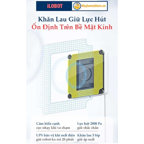 Khăn Lau Kính Cho Robot iLOBOT Vuông Model HCR 05A & HCR 03 (giống y hệt khăn lau theo máy)
