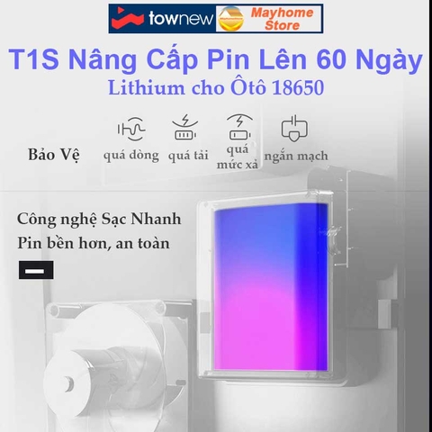 Thùng Rác Tự Động Thông Minh Townew T1S 15.5L - Tự Động Hàn Đóng Gói Túi Rác, Thay Túi Rác Với 2 Màu Đen và Trắng