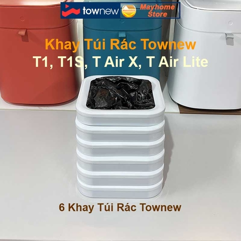 Khay Túi Rác Xiaomi Townew T1, T1S, T Air X, T Air Lite Túi Liền Dài 11m Có thể đóng túi 25 đến 30 lần bảo vệ môi trường