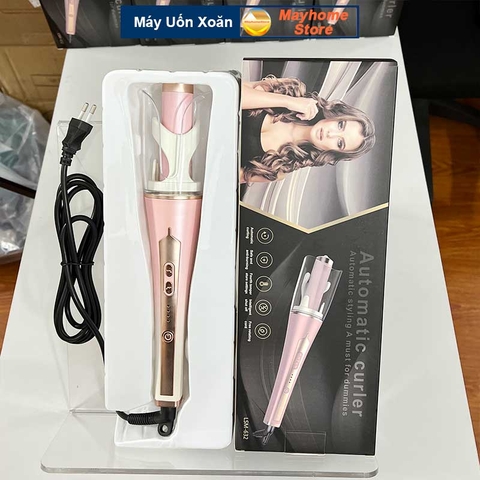 Máy Uốn Tóc Xoăn Xoay Tự Động 2 Chiều 360 độ Tạo Ion Âm 1000W Làm Xoăn Nhanh 10s Điều Chỉnh 3 Mức Nhiệt Cao Cấp