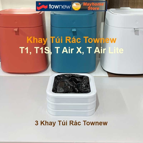 Khay Túi Rác Xiaomi Townew T1, T1S, T Air X, T Air Lite Túi Liền Dài 11m Có thể đóng túi 25 đến 30 lần bảo vệ môi trường