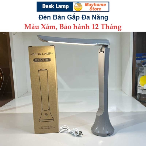 Đèn Bàn Học LED USB Chống Cận, 03 Chế Độ Ánh Sáng Vàng, Trắng , Pin Tích Điện 3000 mAh Di Động, Gập Tùy Chỉnh Nhỏ Gọn