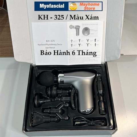 Máy Massage Myofascial Trị Nhức Mỏi Cơ Thể, Súng Massage Vật Lý Trị Liệu Fascial 8 Đầu Massage Compact Power KH 325