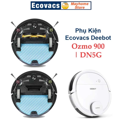 Phụ Kiện Robot Ecovacs Deebot Ozmo 900 Khăn Lau | Chổi Lăn Chính | Chổi Cuộn | Đôi Chổi Cạnh | Bộ Lọc Hepa