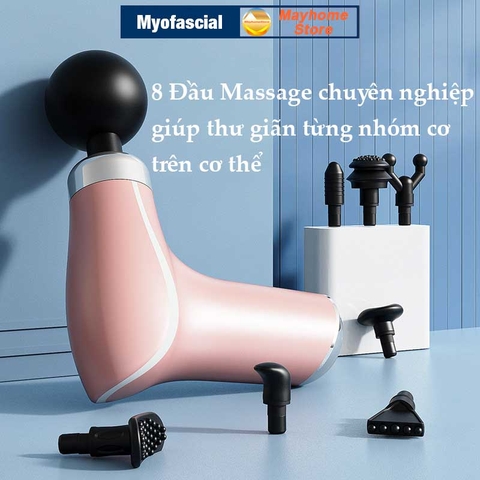 Máy Massage Myofascial Trị Nhức Mỏi Cơ Thể, Súng Massage Vật Lý Trị Liệu Fascial 8 Đầu Massage Compact Power KH 325