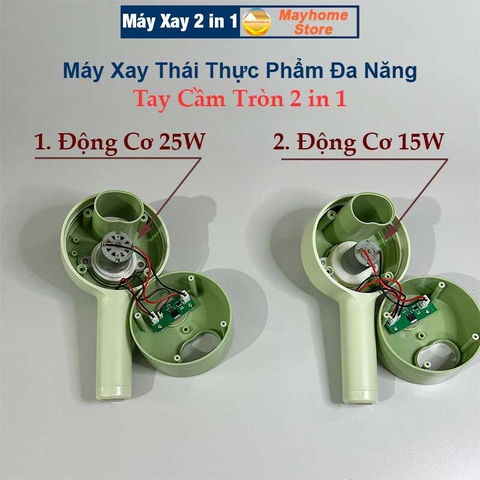 Bộ Máy Xay Băm, Máy Thái Rau Củ Quả Tỏi Ớt Rau Cầm Tay Đa Năng Tiện Dụng Cho Nhà Bếp Pin Sạc 2000 mAh Cổng USB Type C