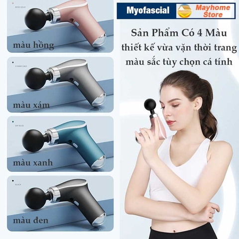 Máy Massage Myofascial Trị Nhức Mỏi Cơ Thể, Súng Massage Vật Lý Trị Liệu Fascial 8 Đầu Massage Compact Power KH 325