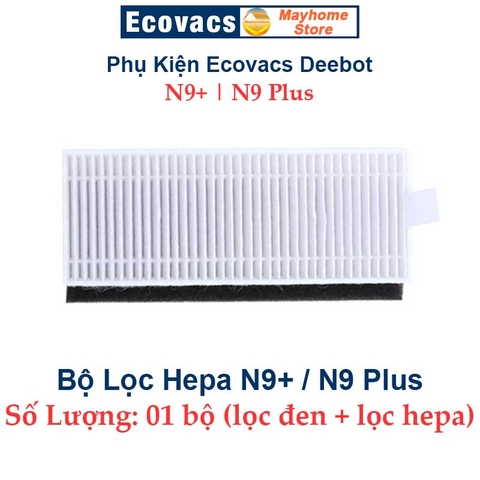Phụ kiện Robot Ecovacs Deebot N9+, N9 Plus, Chổi Lăn | Chổi Cạnh | Bộ Lọc | Giẻ Lau | Tấm Dán Đế Khăn N9 Plus (N9+)