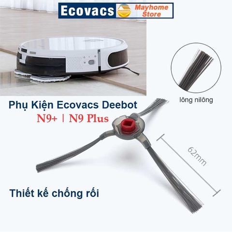 Phụ kiện Robot Ecovacs Deebot N9+, N9 Plus, Chổi Lăn | Chổi Cạnh | Bộ Lọc | Giẻ Lau | Tấm Dán Đế Khăn N9 Plus (N9+)