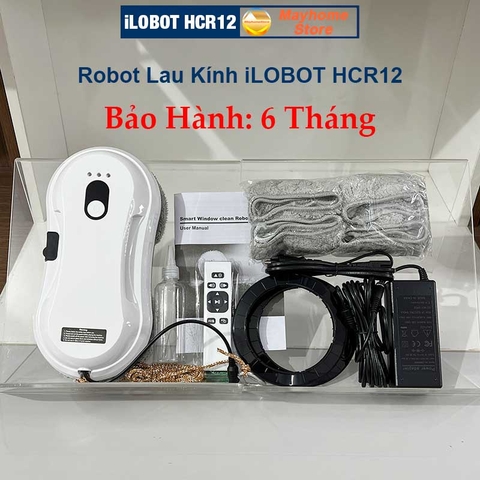 Robot Lau Kính Tự Động Phun Nước iLobot HCR 12 Siêu Mỏng Chống Rơi 20 Phút Khi Mất Điện