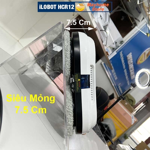 Robot Lau Kính Tự Động Phun Nước iLobot HCR 12 Siêu Mỏng Chống Rơi 20 Phút Khi Mất Điện