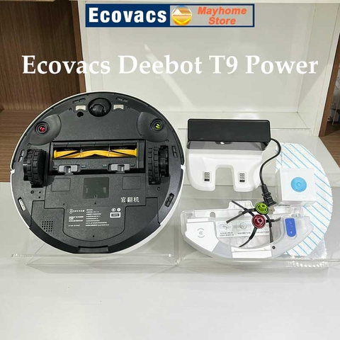 Robot Hút Bụi Lau Nhà Ecovacs Deebot T9 Power, Hàng Trưng Bày Chưa Qua Sử Dụng Kèm App Ecovacs Home Hỗ Trợ Kỹ Thuật 24/7