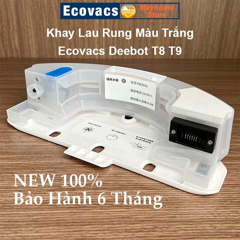 Phụ Kiện Khay Lau Rung Ozmo Pro 2.0 & Khay Lau Kéo Cho Robot Hút Bụi Lau Nhà Ecovacs Deebot T8 T9 AIVI, Max, Power, Plus