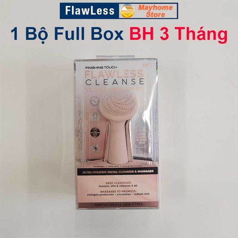 Máy Rửa Mặt, Massage Flawless Pin Sạc Không Dây với 4 Chế Độ Làm Sạch Da Mặt, Mát xa Sâu kích thích tái tạo Collagen